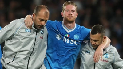 Napoli, De Bruyne si è operato:Intervento riuscito perfettamente e i tempi di recupero del belga
