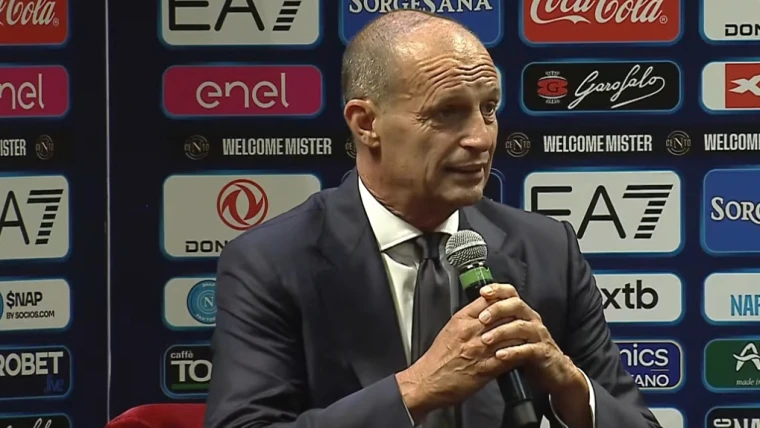 Allegri rilancia le ambizioni del Napoli: "Tra un anno voglio tornare qui per festeggiare un trofeo"