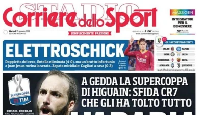 Le prime pagine dei giornali