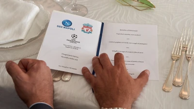 FOTO - Pranzo UEFA tra delegazione Napoli-Liverpool
