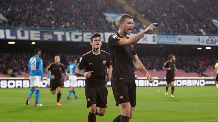 Serie A - Roma-Sampdoria 2-1, doppietta di Dzeko