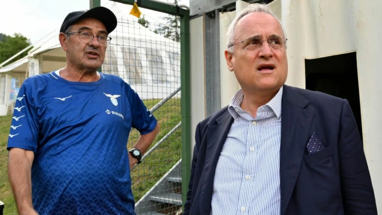 Lazio, Sarri replica a Lotito: "Io blocco il mercato? Non ne sapevo nulla"