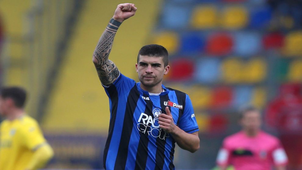 Gianluca Mancini esulta