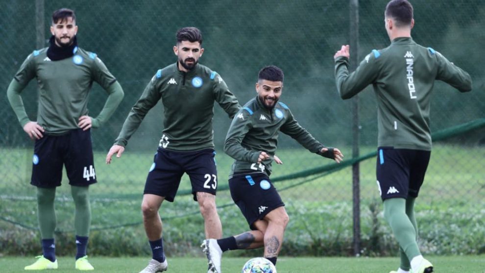 Napoli allenamento