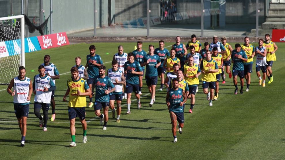 Napoli allenamento